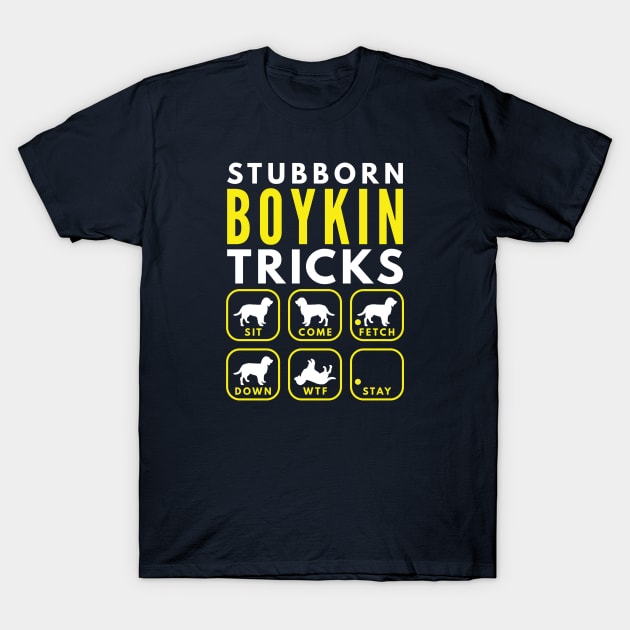 Stubborn Boykin Tricks - Dog Training T-Shirt by DoggyStyles